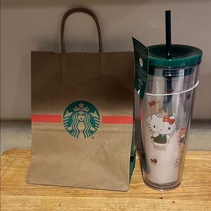 Starbucks Hello Kitty Tumbler with Straw NWT